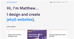 Desktop Screenshot of matthewelsom.com